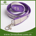 Polyester cheap custom nice woven lanyard with keys accessories